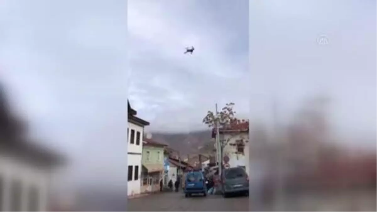 Divriği Kaymakamlığından halk pazarında drone ile denetim