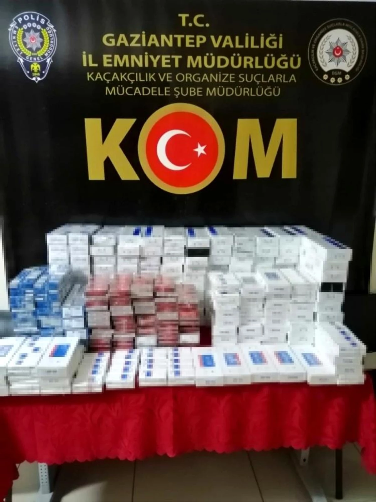 Gaziantep\'te 2 bin 580 paket kaçak sigara ele geçirildi
