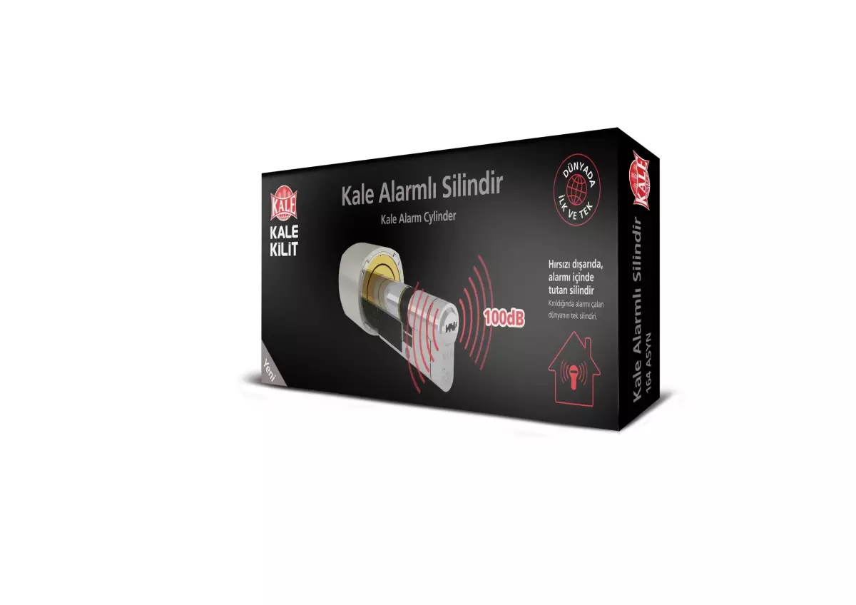 KALE ALARMLI SİLİNDİR HIRSIZLIK GİRİŞİMLERİNİ ENGELLİYOR