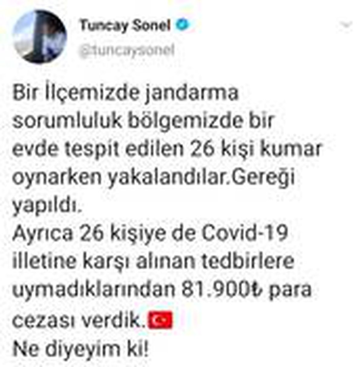 Ordu\'da kumar oynayan 26 kişiye 81 bin 900 lira ceza