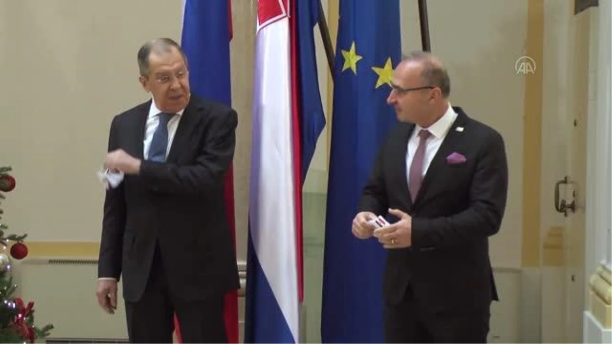 Son dakika haberi | Rusya Dışişleri Bakanı Lavrov, Hırvatistan\'da mevkidaşı Grlic Radman ile görüştü (2)
