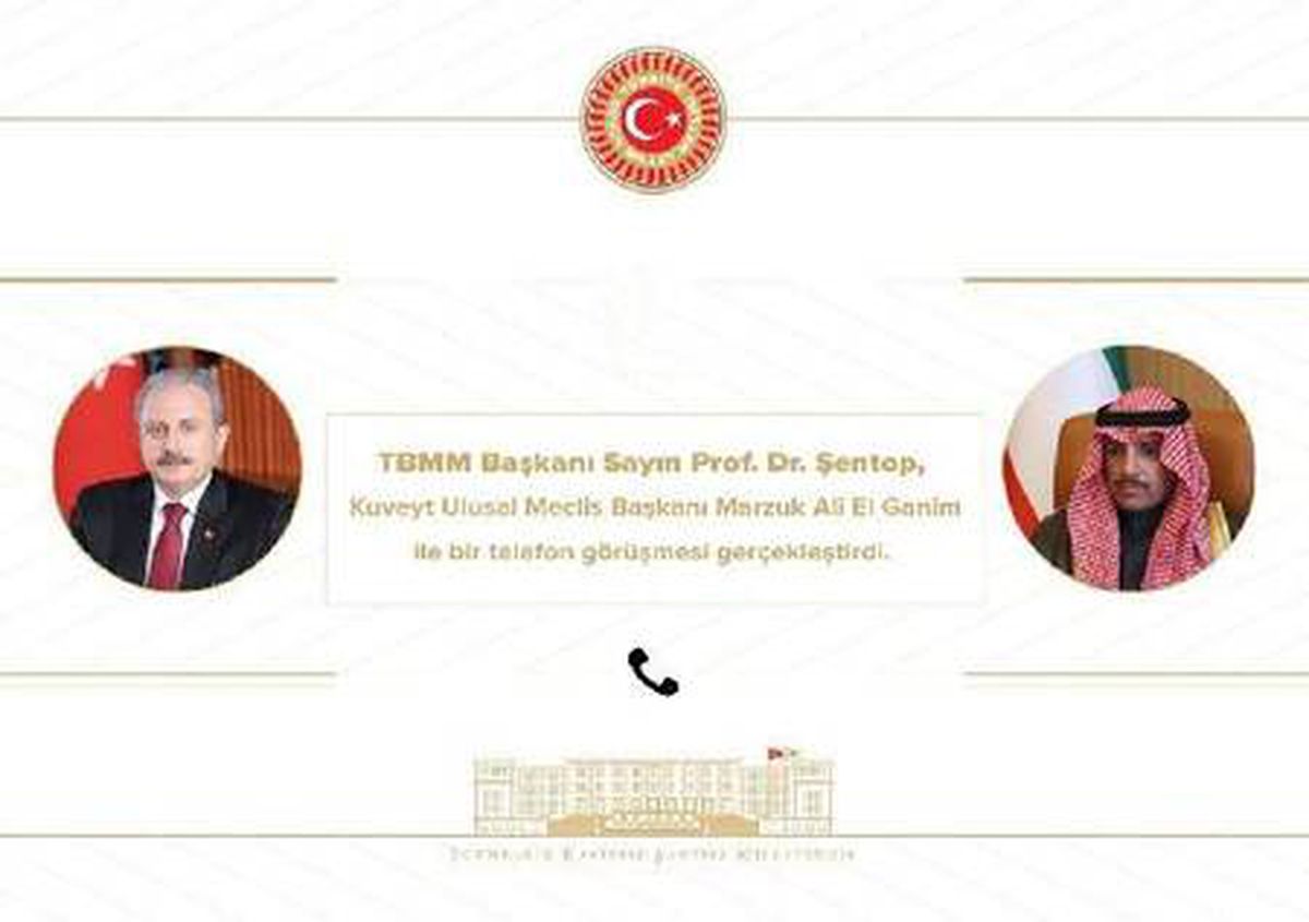 Şentop\'tan, Kuveyt Ulusal Meclis Başkanlığı\'na seçilen El Ganim\'i tebrik etti