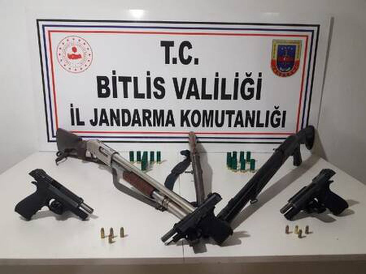 Tatvan\'da 103 sikke ve ruhsatsız silahlar ele geçirildi