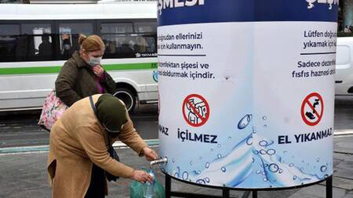 Tekirdağ\'ın farklı noktalarına \'dezenfektan çeşmeleri\' konuldu - Yeniden