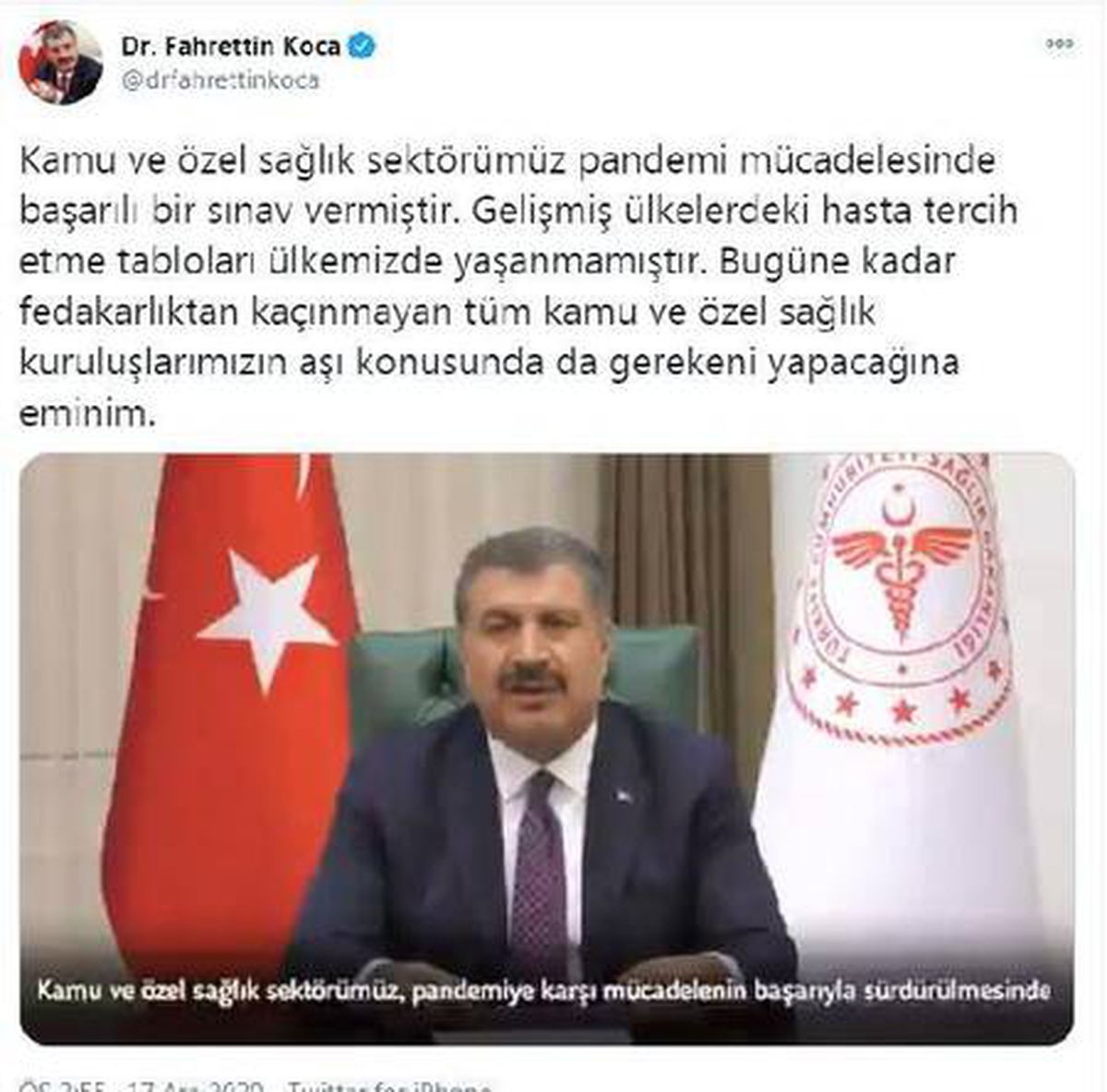 Bakan Koca\'dan \'aşı\' açıklaması