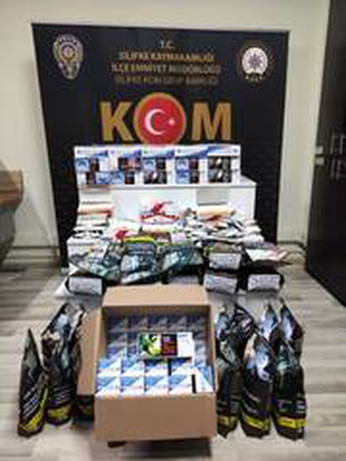 Silifke\'de kaçak tütün ve makaron operasyonunda bir şüpheli gözaltına alındı
