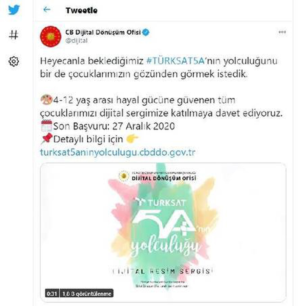 Cumhurbaşkanlığı Dijital Dönüşüm Ofisi\'nden çocuklara dijital sergi