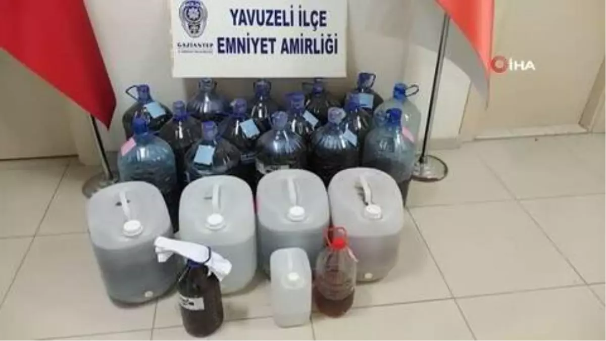 Gaziantep\'te 356 litre sahte alkol ele geçirildi