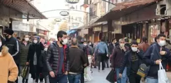 Gaziantep'te kısıtlama öncesi çarşılarda yoğunluk