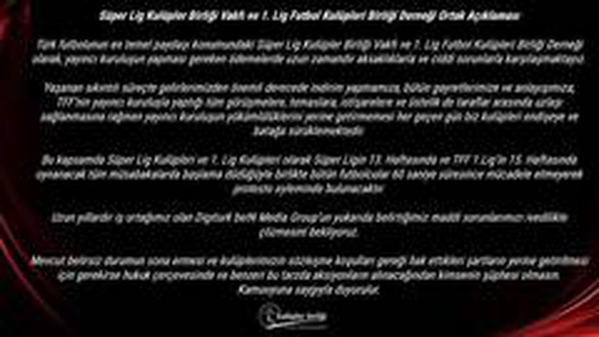 Kulüplerden yayıncı kuruluşa tepki