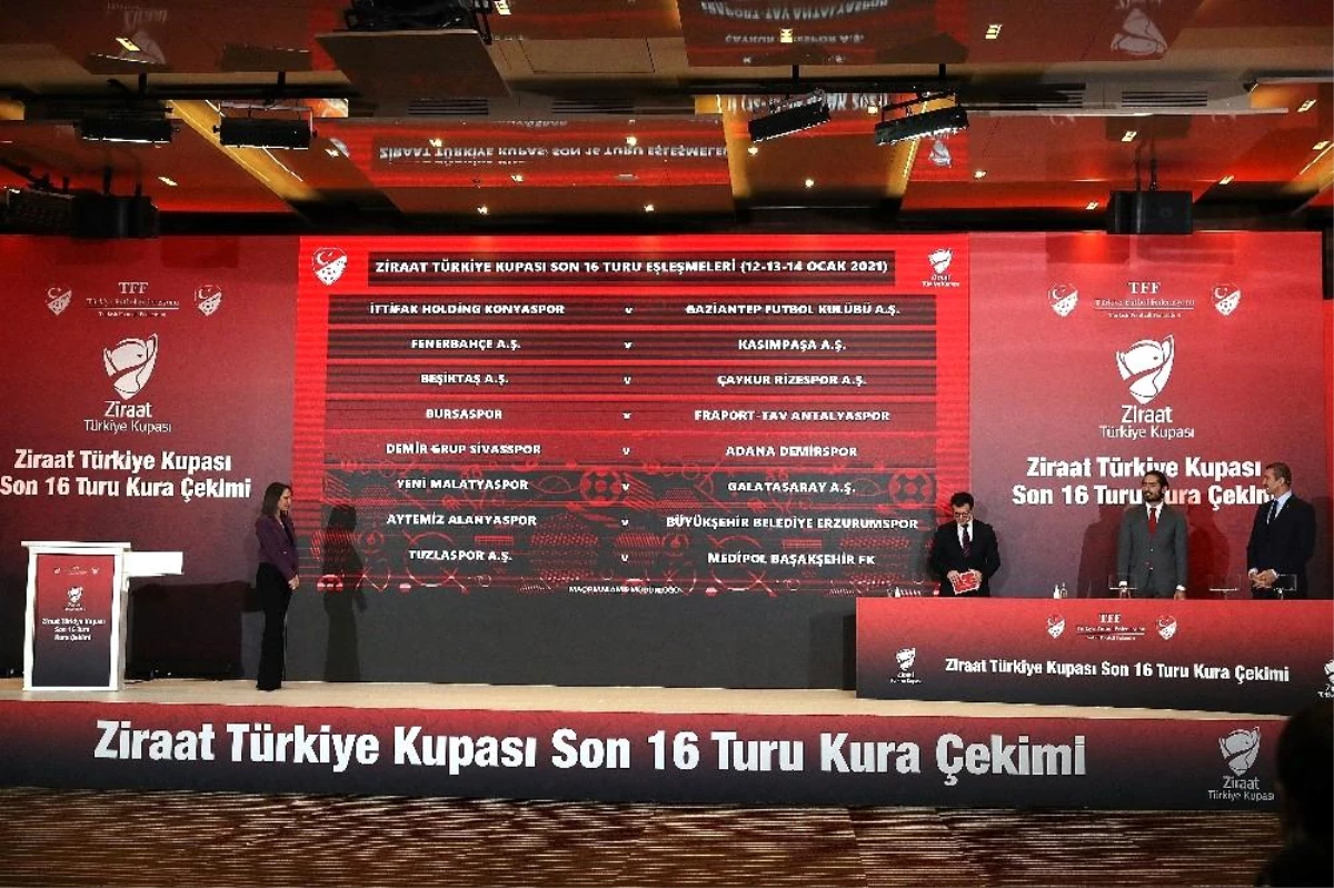 Ziraat Türkiye Kupası\'nda son 16 Turu eşleşmeleri belli oldu