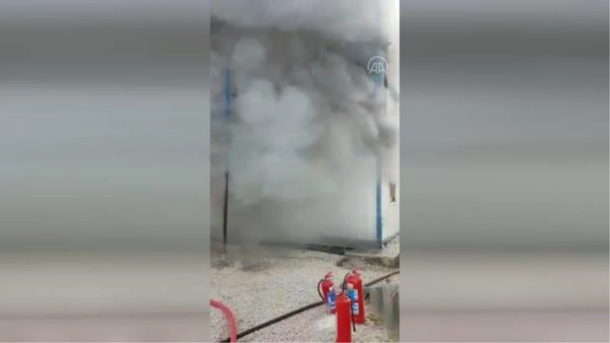 Son dakika haber | Burdur\'da işçilerin kaldığı konteynerde yangın çıktı