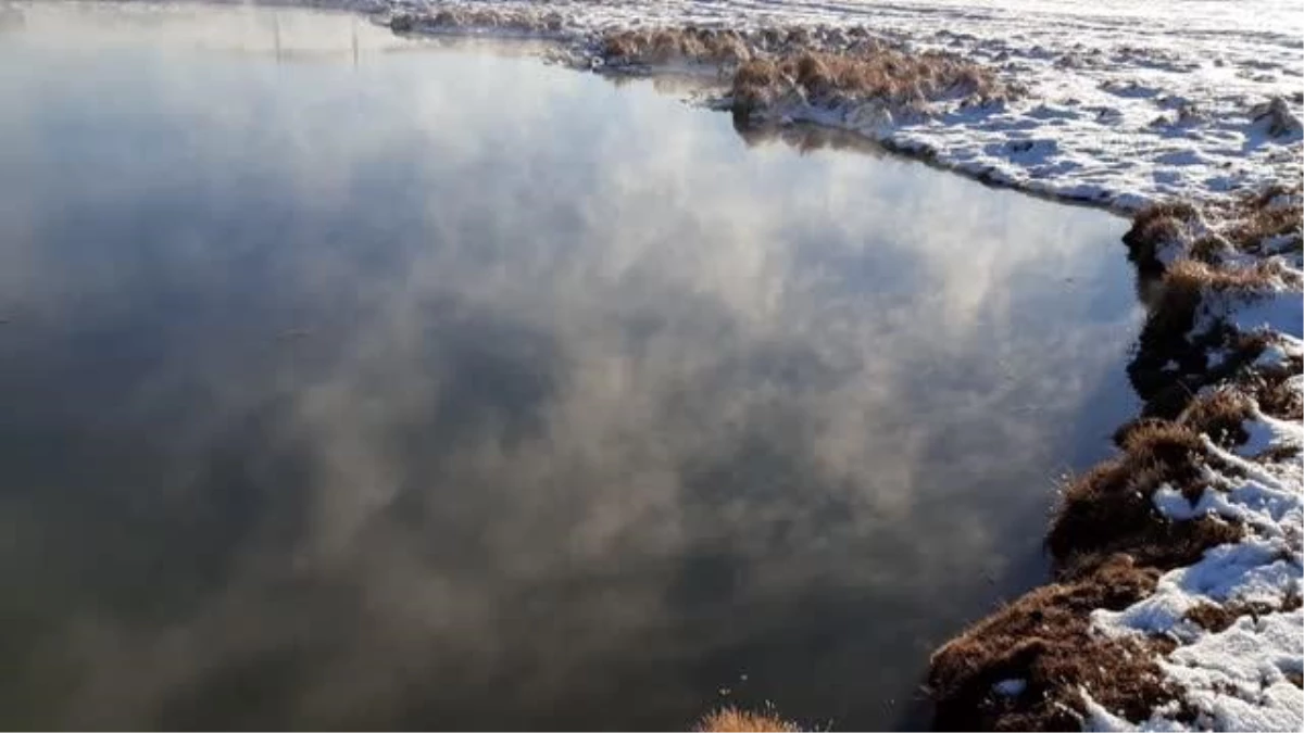Soğuk hava nedeniyle nehirlerde buharlaşma yaşandı