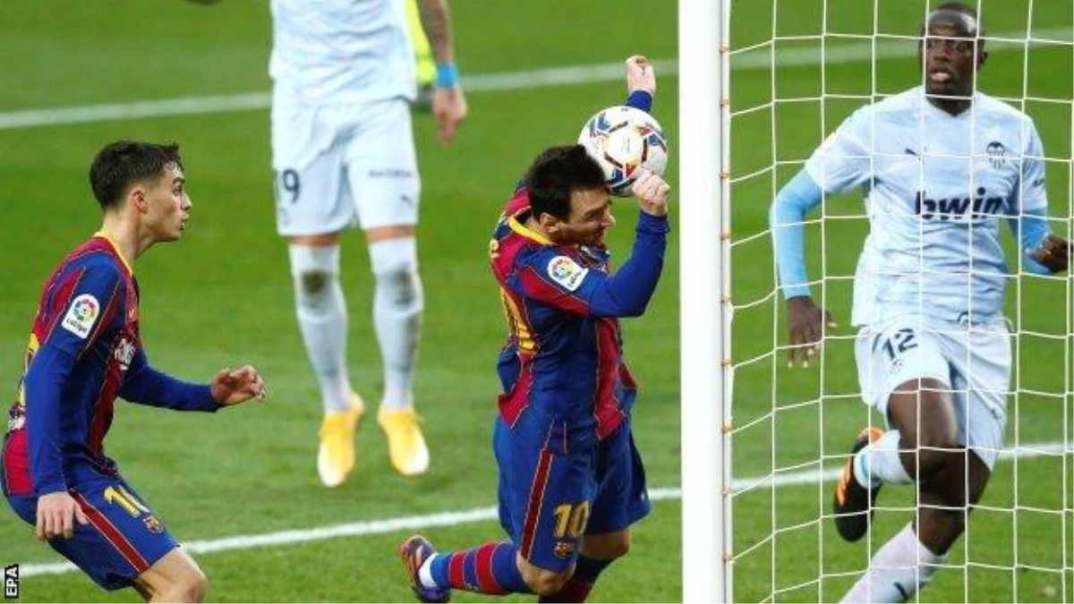 Barcelona formasıyla 643 gol atan Messi, Pele\'nin rekorunu egale etti