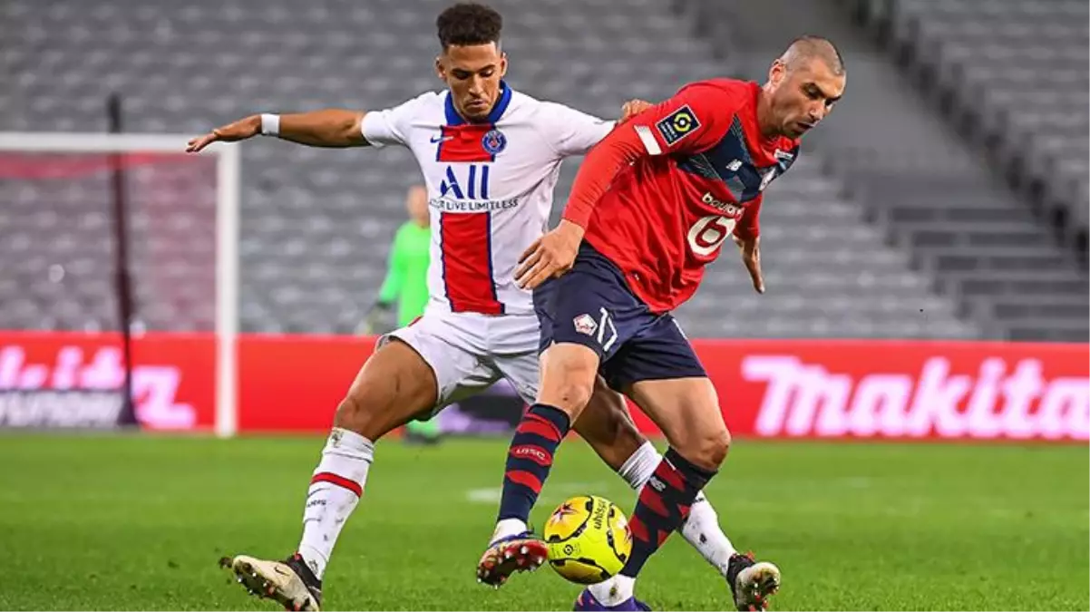 Ligue 1\'de Lille, PSG ile berabere kalarak liderliğini sürdürdü