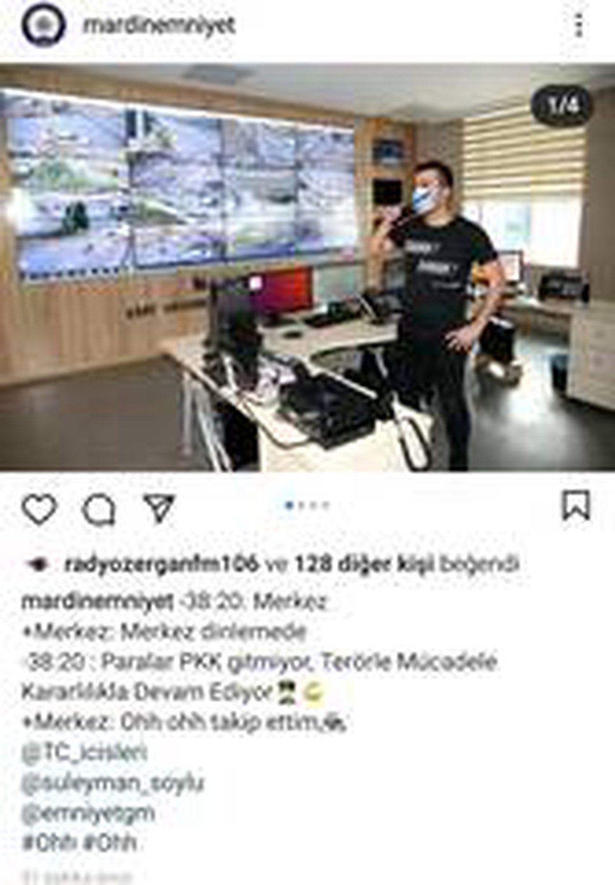Mardin İl Emniyet Müdürlüğünden \'ohh ohh\' göndermesi