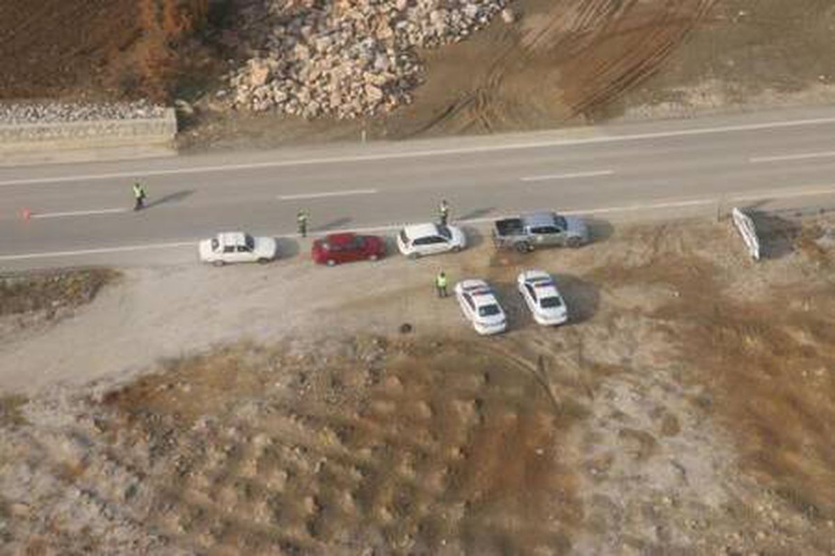 Son dakika haberleri... Denizli\'de, helikopter destekli trafik denetimi