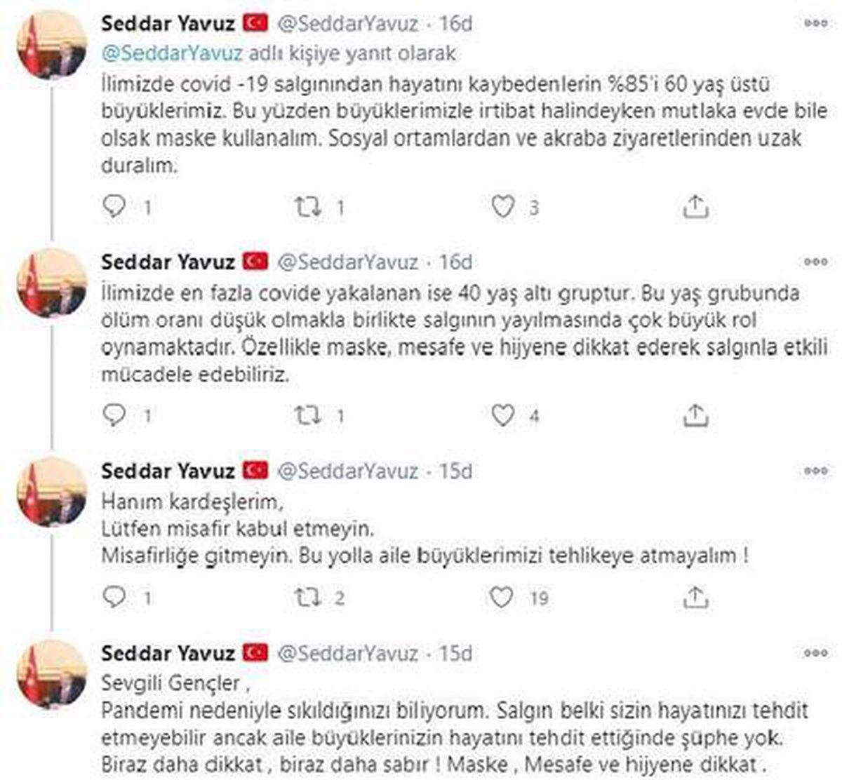 Son dakika haberleri: Vali Yavuz: Misafir kabul etmeyin