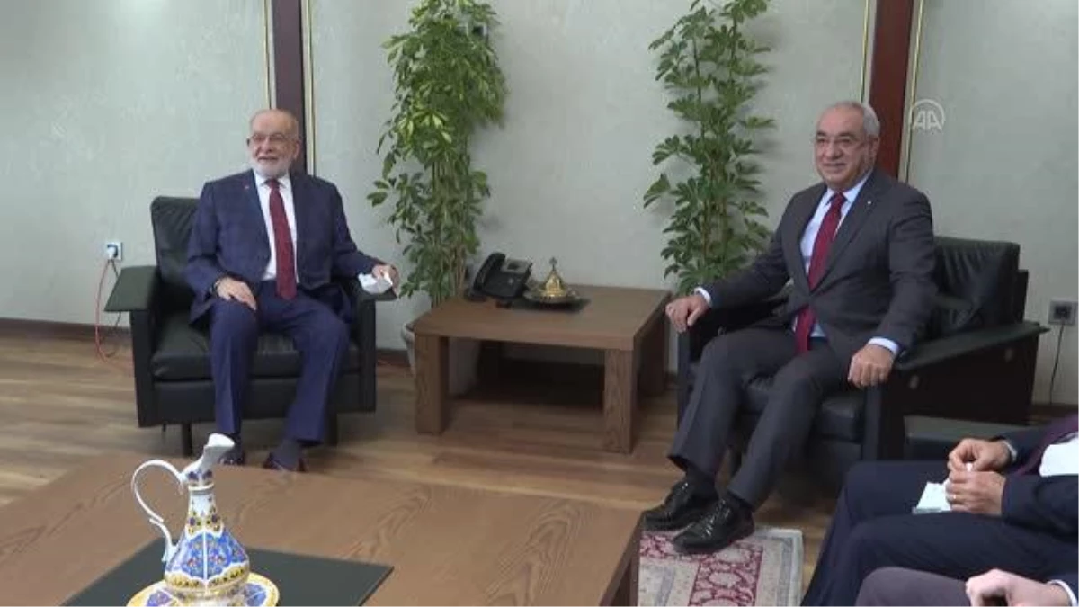 DSP Genel Başkanı Aksakal, Saadet Partisi Genel Başkanı Karamollaoğlu\'nu ziyaret etti