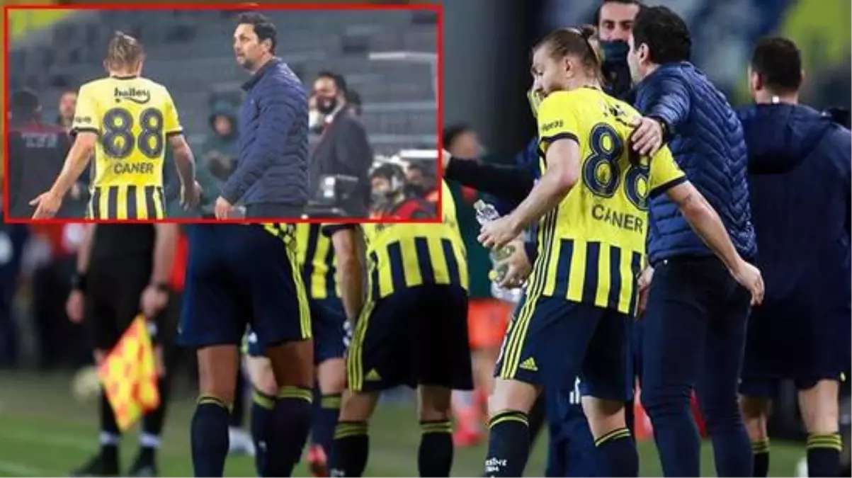 Erol Bulut'a tepki gösteren Caner'in soyunma odasına gitmesine Emre engel oldu