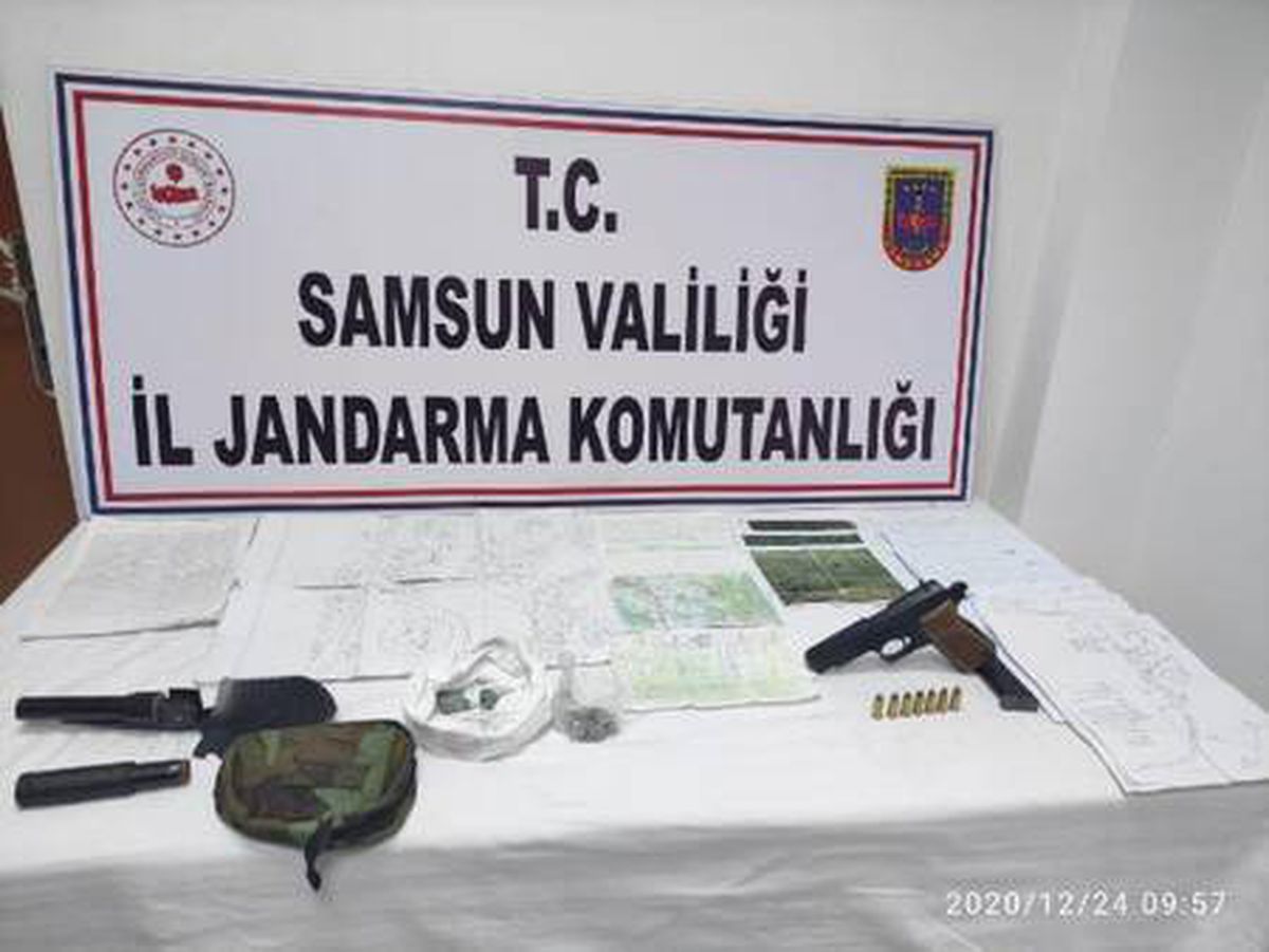Define haritalarıyla yakalandılar
