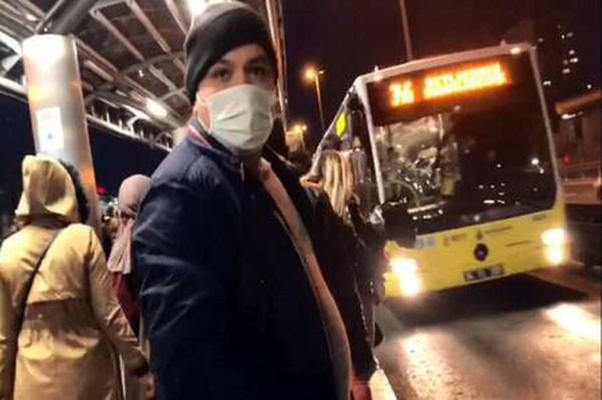 KISITLAMA ÖNCESİ METROBÜSLERDE ADIM ATACAK YER YOKTU