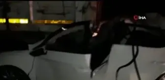 Uşak'ta feci kaza...Otomobiliyle önünde seyreden tıra çarptı