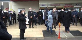 Son dakika haber | Koronavirüse yenik düşen başhekim son yolculuğuna uğurlandı