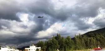 Son dakika haber | Marmaris'te jandarmadan havadan trafik denetimi