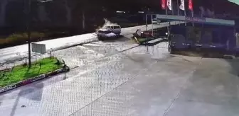 Samsun'da 1 kişinin yaralandığı kaza kamerada