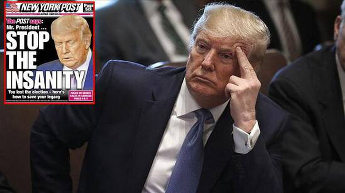 Trump\'ı destekleyen gazete "Deliliği bırak" manşetiyle çıktı