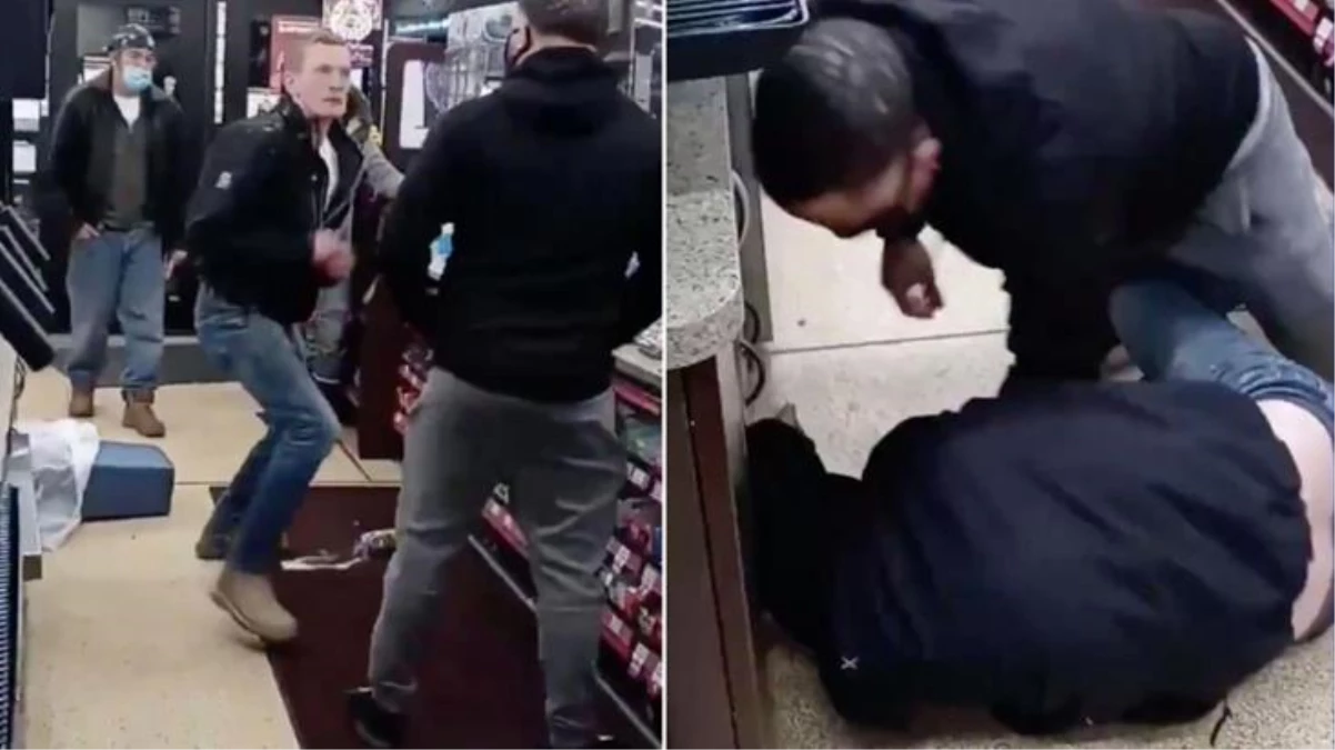 ABD\'de bir markette çıkan kavga gündem yarattı: Irkçı ifadeler kullanan adamın yüzüne teneke kutuyla vurdu