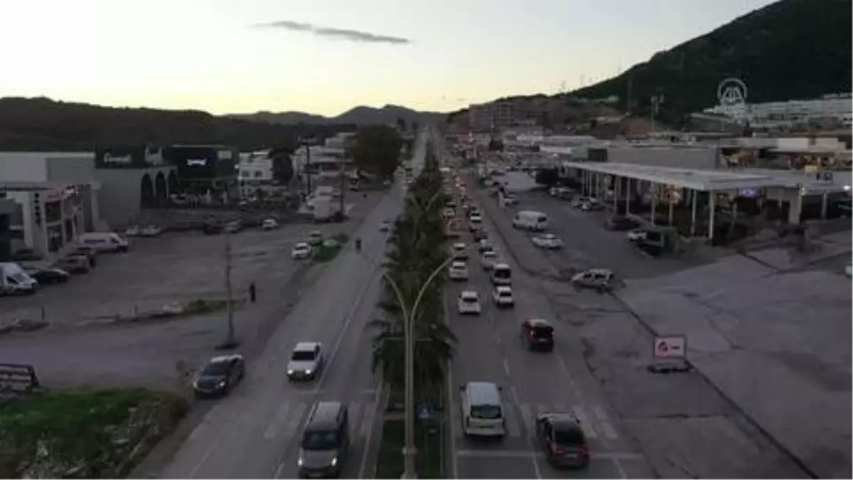 Bodrum trafiğinde yılbaşı hareketliliği yaşanıyor