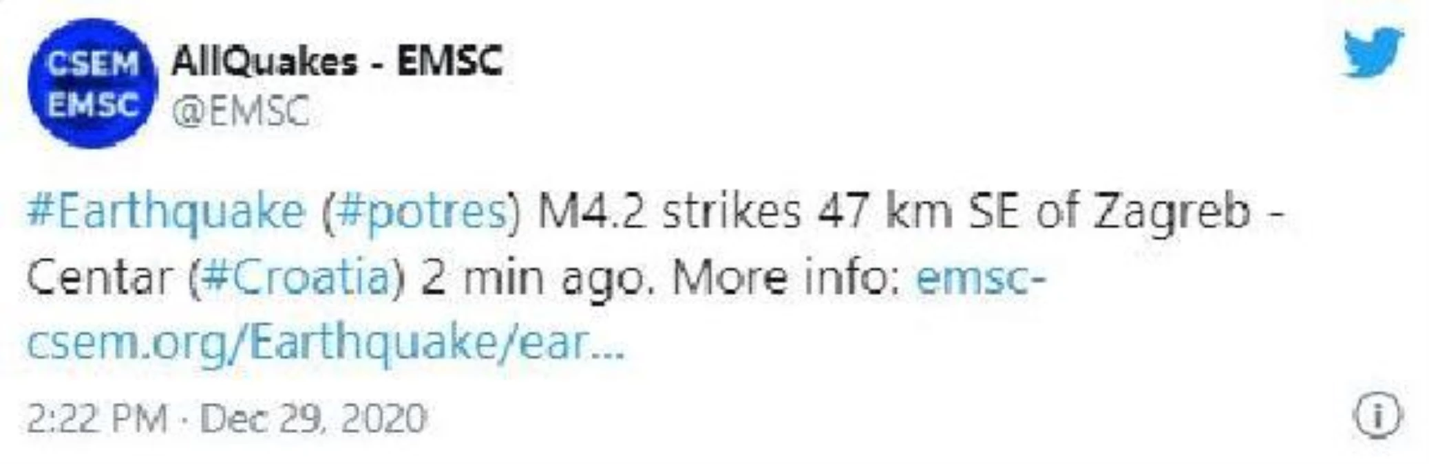 Hırvatistan\'da 6.3 büyüklüğünde deprem