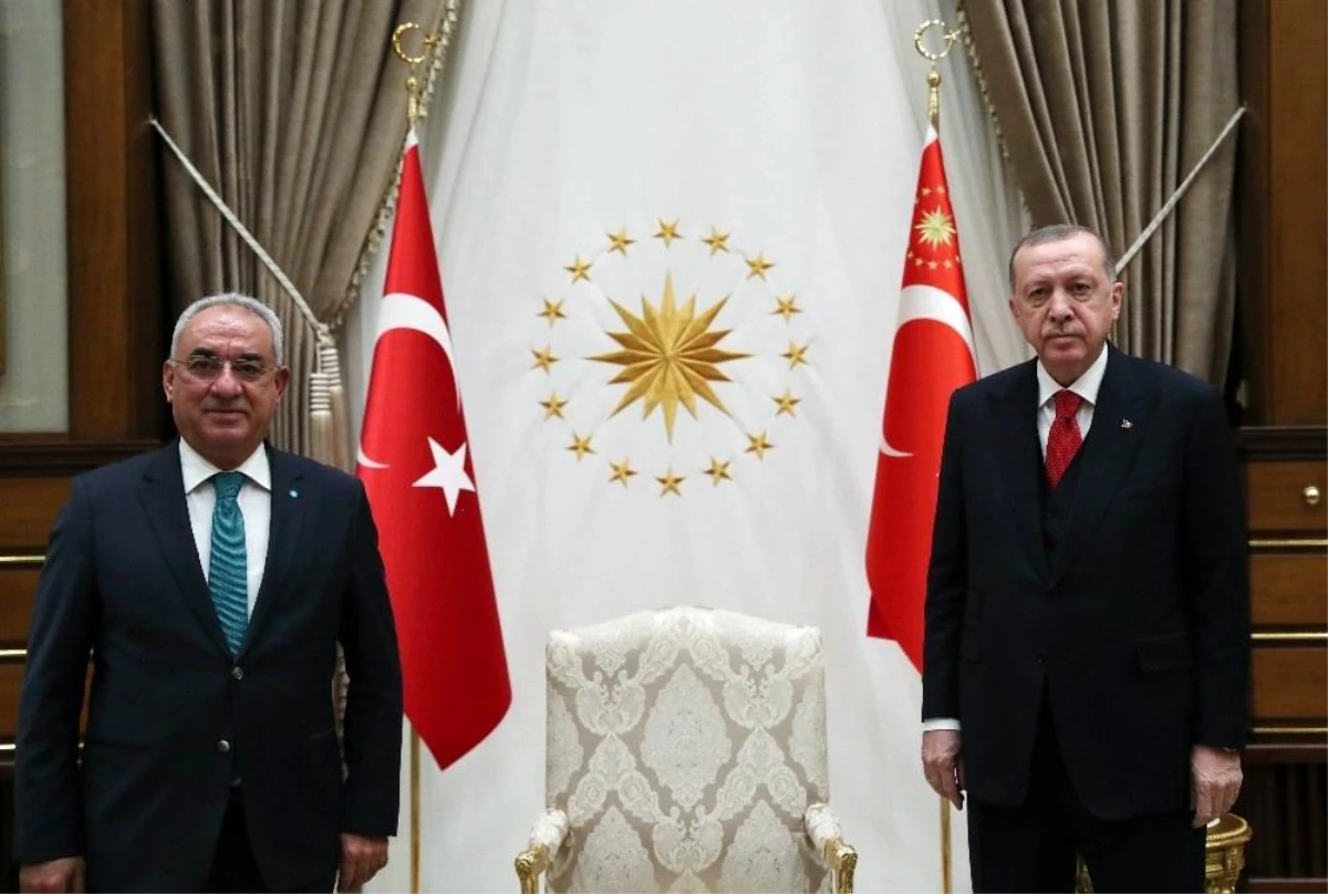 Cumhurbaşkanı Erdoğan, DSP Genel Başkanı Aksakal\'ı kabul etti