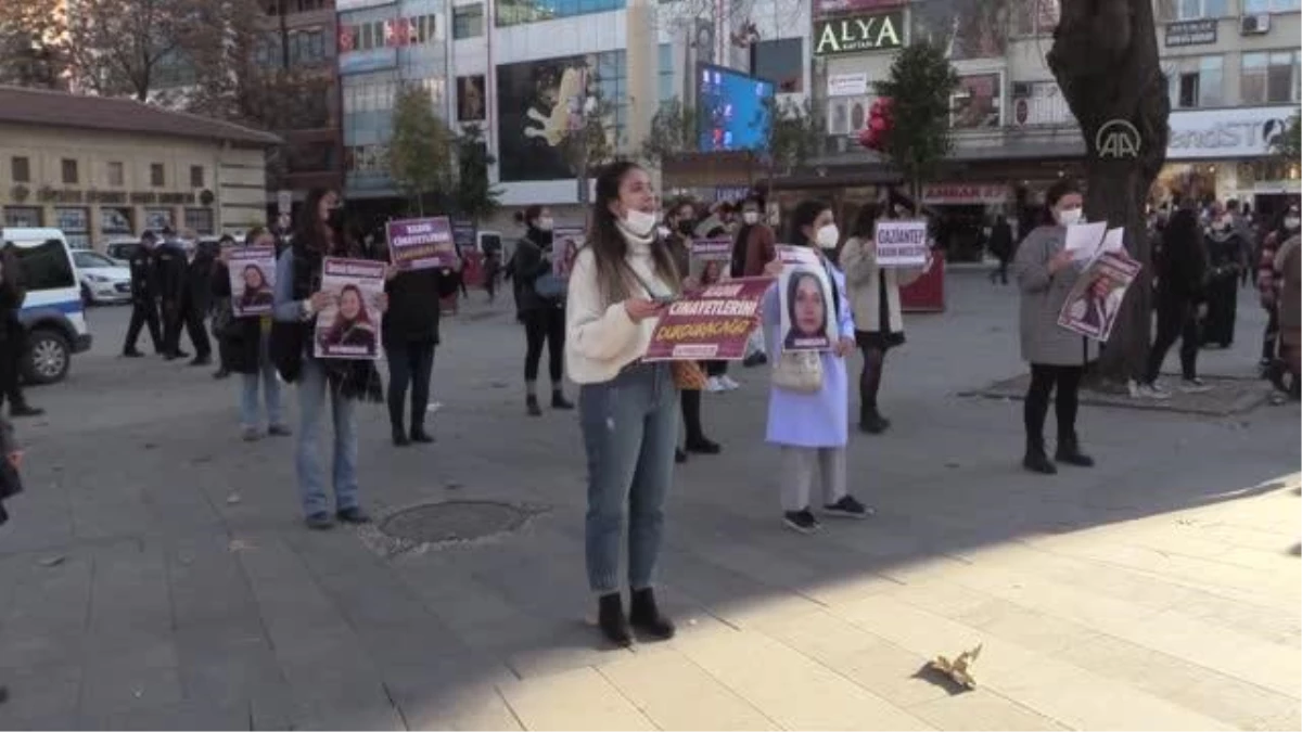 GAZİANTEP - Kadın cinayetleri protesto edildi
