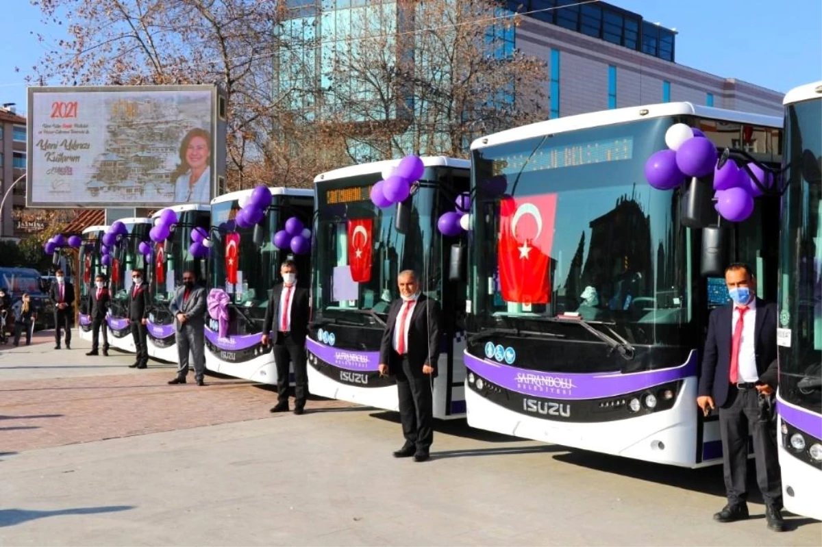 Safranbolu Belediyesi yeni nesil 7 yeni halk otobüsünü hizmete aldı