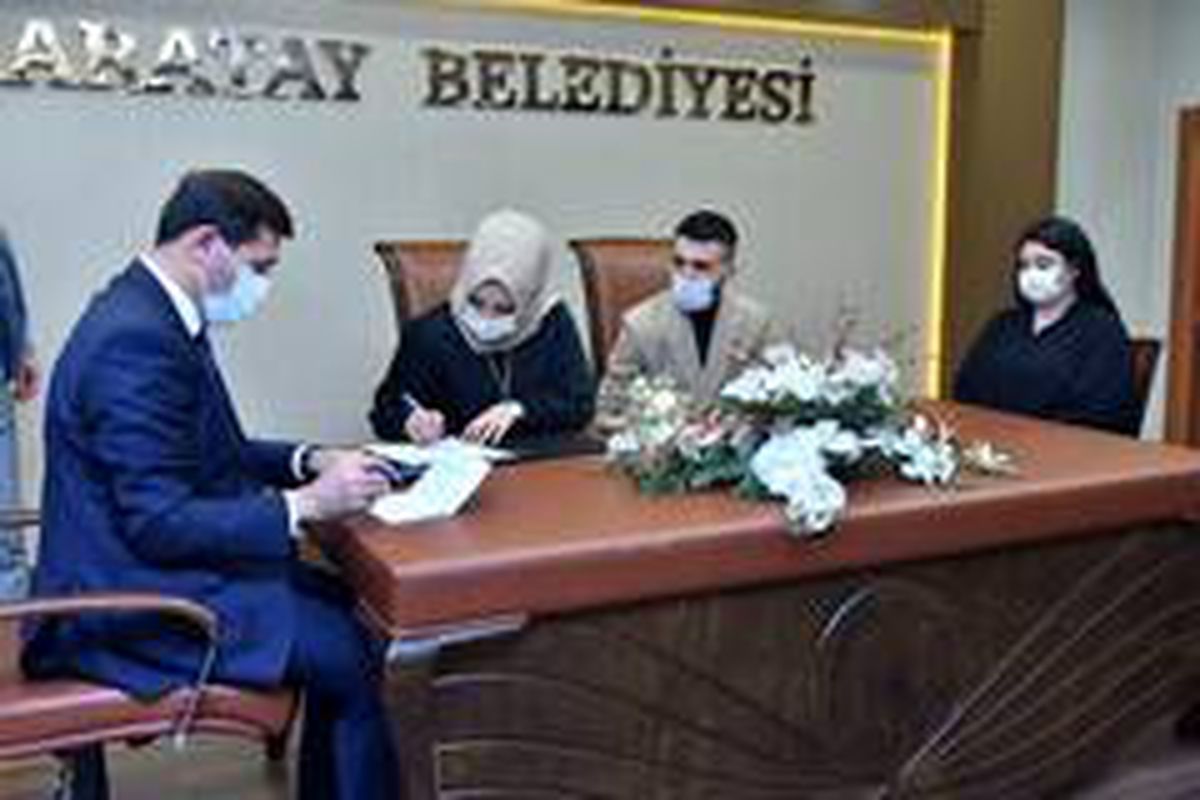 Karatay\'da 2020\'de 2 bin 380 çift evlendi