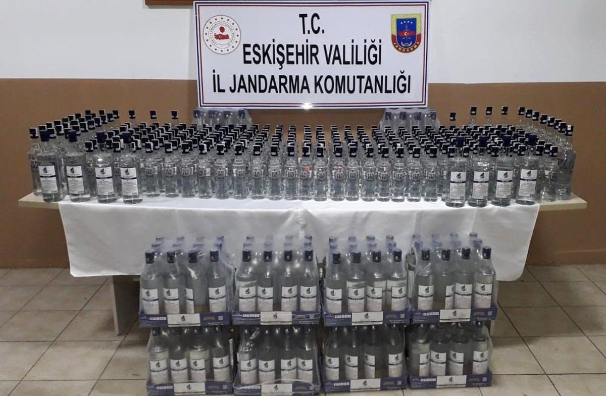 Alpu\'da kaçak içki operasyonu : 1 gözaltı