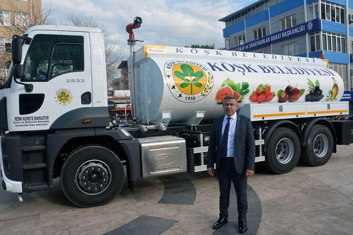 Bakanlık\'tan Köşk Belediyesi\'ne arazöz hibesi