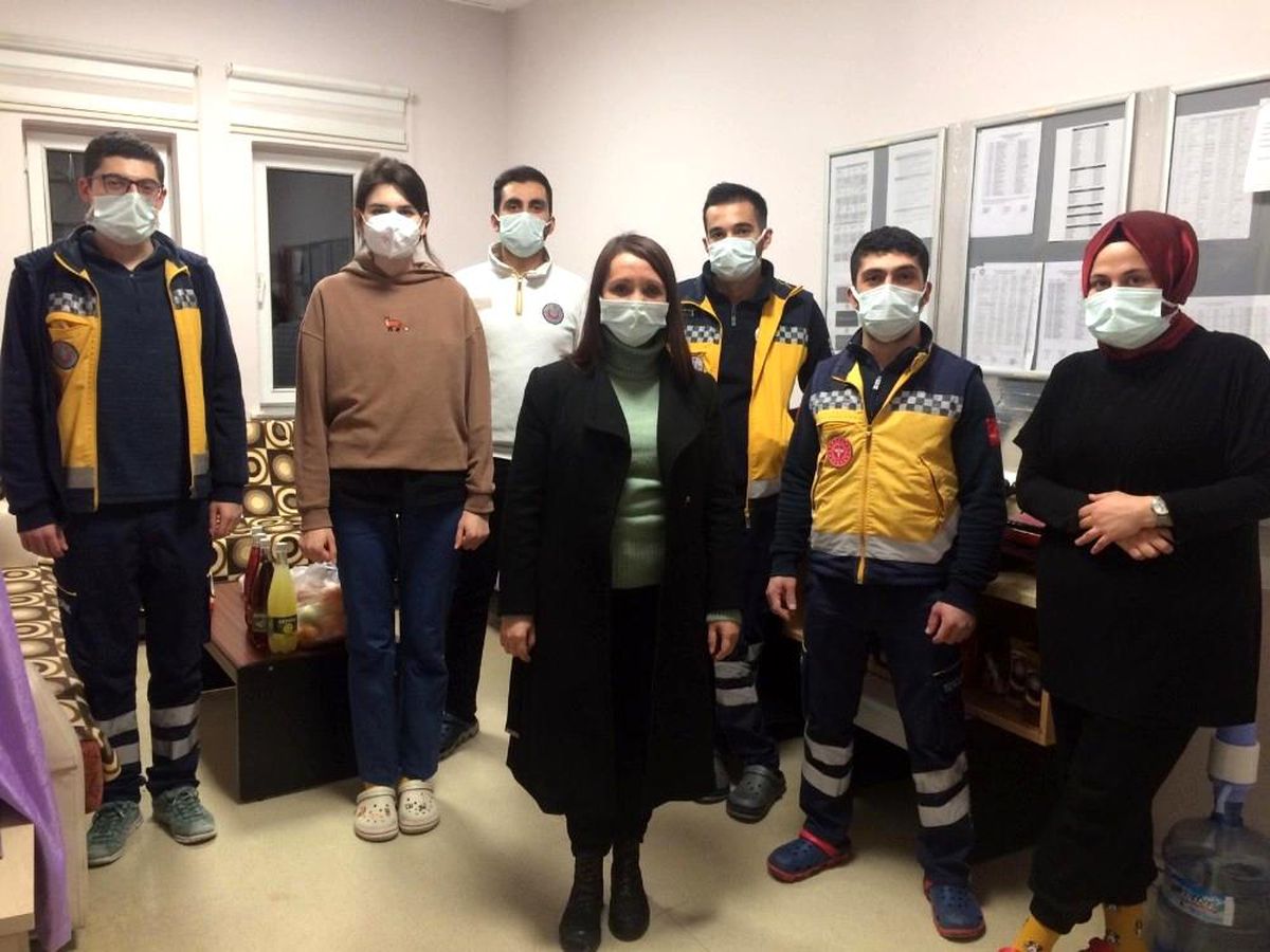 Başkan Tekin\'den 2020\'nin kahramanlarına teşekkür ziyareti