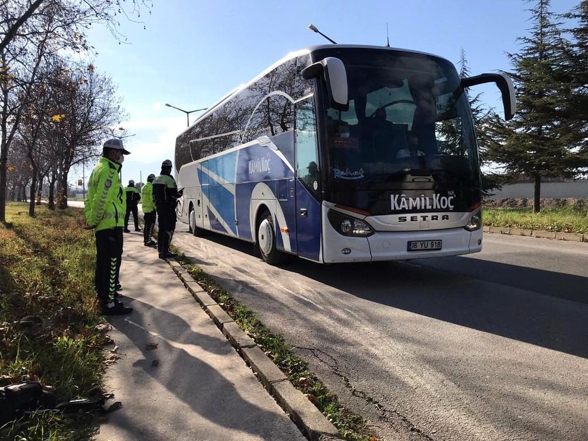 Bursa\'da yılbaşı öncesi terminalde HES kodu ve kış lastiği denetimi