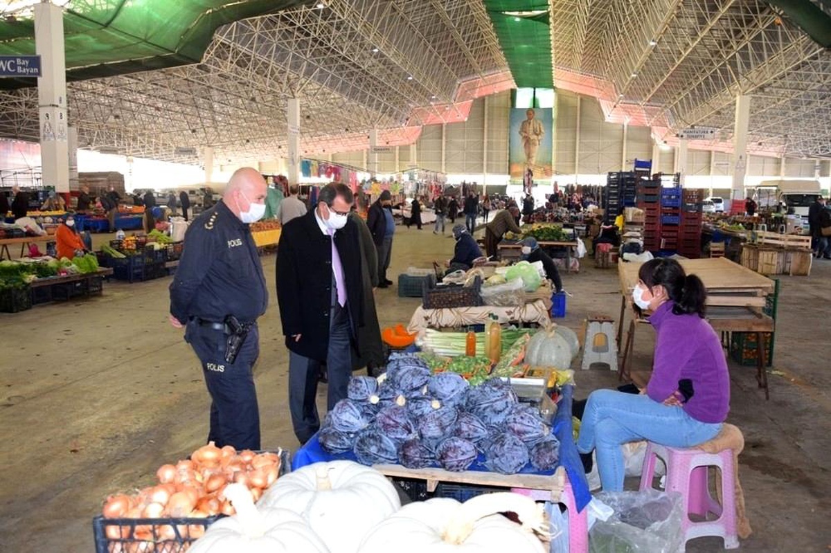 Çan Kaymakamı Gürdal\'dan pazar yeri denetimi