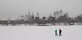 Izmaylovo Kremlin beyaza büründü