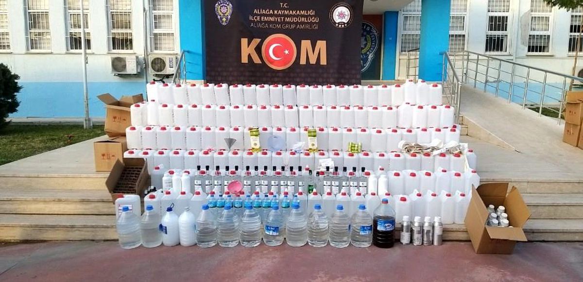 Sahte içkileri piyasaya süreceklerdi, kritik operasyonla yakalandılar