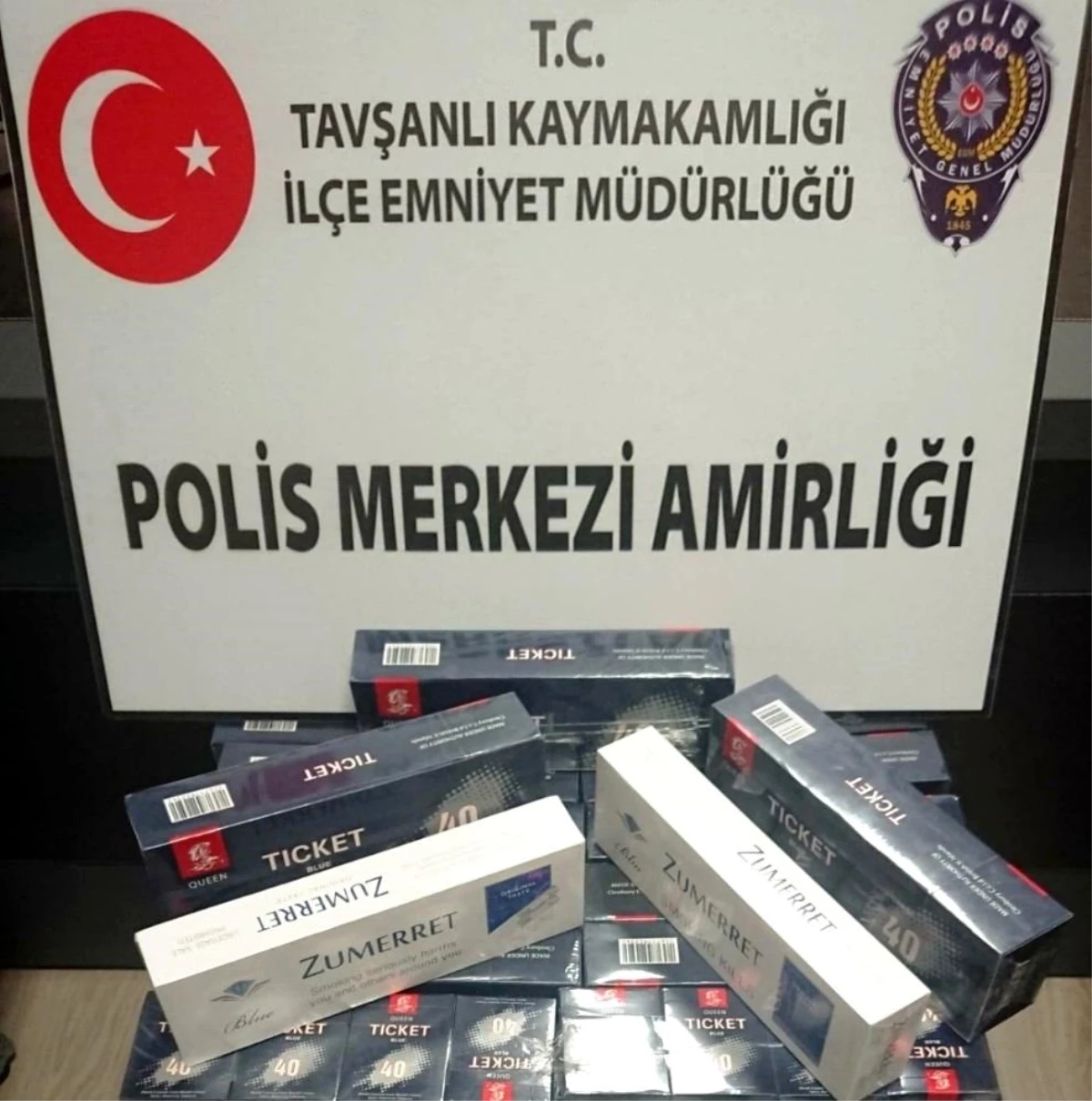 Tavşanlı\'da 148 paket kaçak sigara ele geçirildi