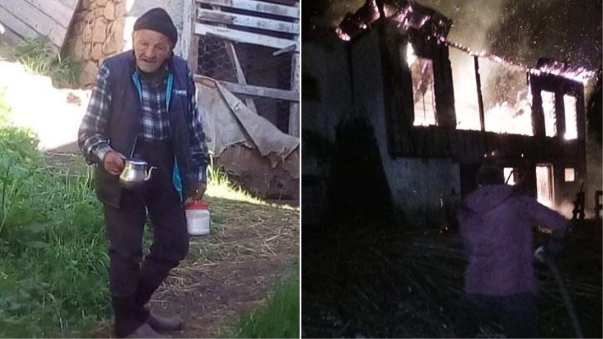 Cayır cayır yanan evde, 90 yaşındaki yaşlı adam hayatını kaybetti