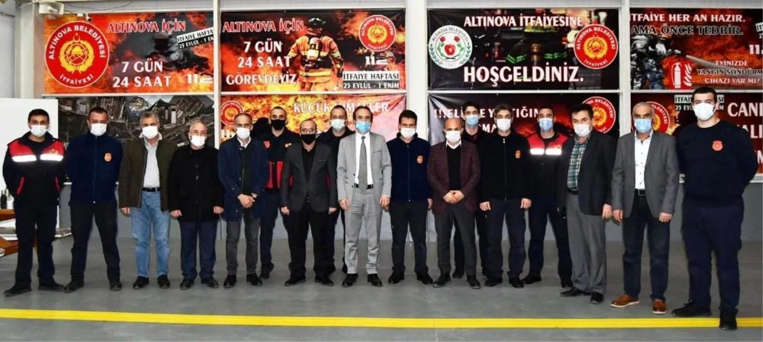 Son Dakika | Altınova\'da itfaiye personeline ilk yardım eğitimi verildi
