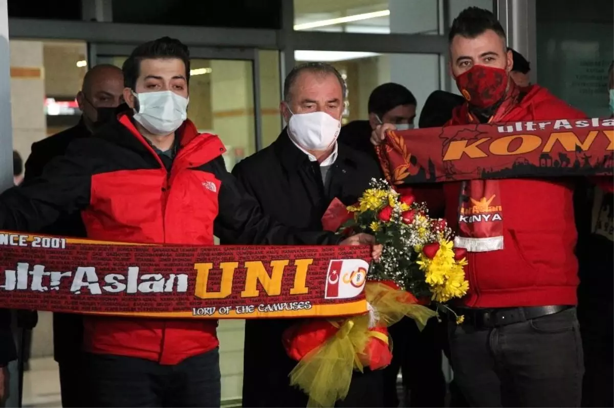 Galatasaray kafilesi Konya\'ya geldi