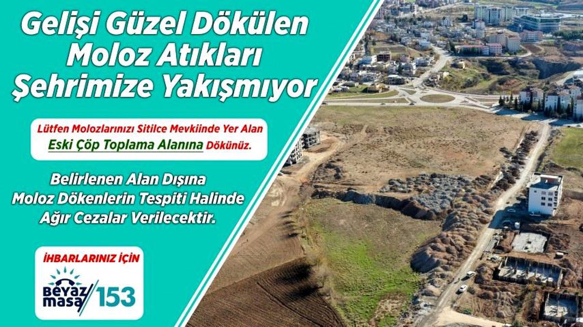 Adıyaman\'da "moloz" uyarısı